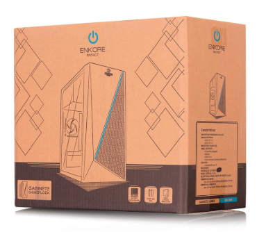 CASE ENKORE PATRIOT ENC 3005, VENT, 1 FAN 8cm, LED FRONTAL, MICRO ATX