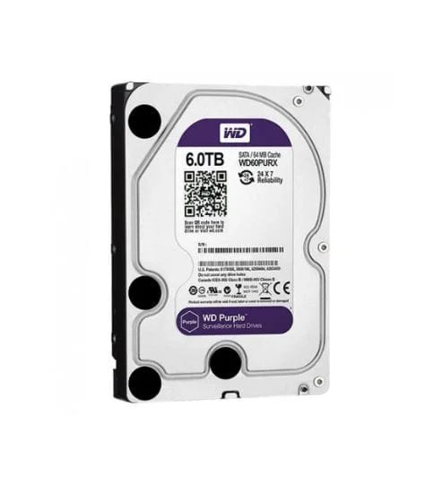 HDD WESTER DIGITAL PURPURA de 6TB, WD60PURZ, DE SEGUNDA