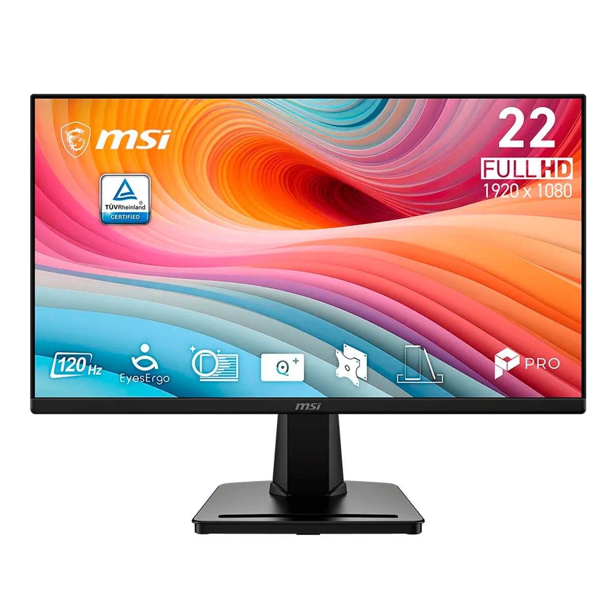 MONITOR " MSI 22 PULG " PRO MP225 E12VL,120HZ, 1 MS, FHD VA, 1x HDMI/VGA