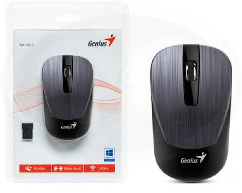 MOUSE GENIU NX-7015, 2,4 GHZ WIRELESS, BLACK, 1600 DPI