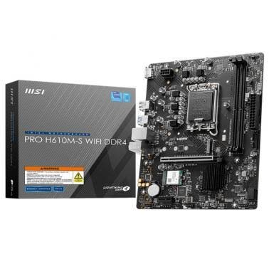 PLACA INTEL MSI PRO H610M-S DDR4, LGA 1700 (12th 13th 14th), M.2 x1, DIMM x2, HDMI x1